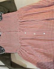 Robe vichy rouge okaidi 4 ans 