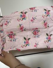 Combi 3-6m 68 rose à fleurs 