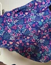 Robe bleu à fleurs 6m