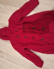 Gilet en Laine 5-6ans fushia 
