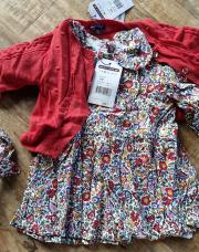 Robe+gilet+ bandeau 9M 40€àlpd64€ NEUF