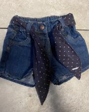 Short jeans avec ceinture 