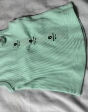 6mois blouse turquoise neuve 