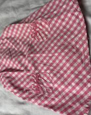 6mois robe rose à carreaux 