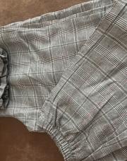 Pantalon gris carreaux 10ans 