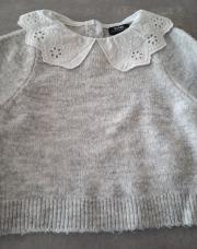 Pull Kiabi 1 mois lainage gris