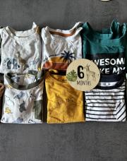 Lot de 10 tee shirt 6 mois manches courtes 