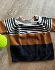 Pull tricolore 12 mois 