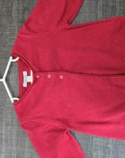 Gilet 2 ans obaibi bordeaux 