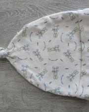 Bonnet blanc lapin 