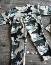 Pyjama chaud 2 pièces 18 mois