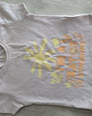 T shirt 9/12 mois mauve soleil