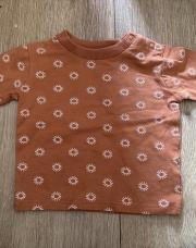 Longue manche rouille avec motif soleil 