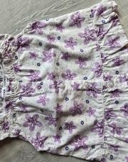 Blouse 3/6 mois maube/blanc