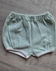 Short 6 mois 100% coton turquoise