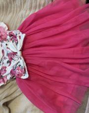 Robe 3-6 mois rose à fleur SHEIN 