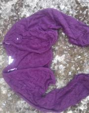 Mini gilet laine mauve h&m