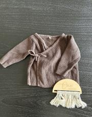 Gilet cache cœur marron Zeeman taille 56 