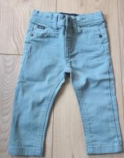 Jeans 9-12m baby boy vert menthe 