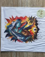 Lingette microfibres dinosaure 
