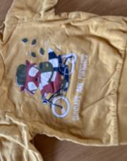 Sweat jaune vélo baby club 98