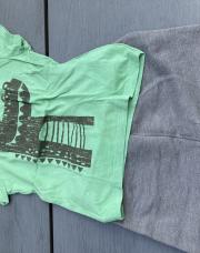 Lot kiabi short gris/t-shirt croco 24 mois