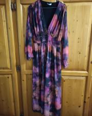 Robe longue mauve