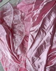 Ciel de lit satin rose 