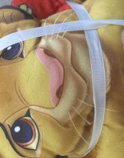 Coussin et plaid roi lion