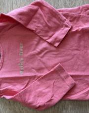 T-shirt L/M rose petite fleur 1 mois 