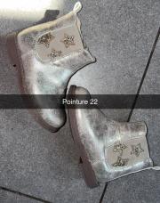 Bottine dorée 22