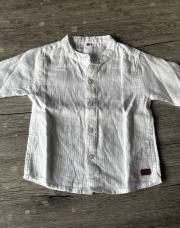 Chemise neuve blanche longue manche 18 mois 