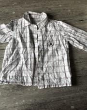 Chemise à carreaux manche longue 18 mois 