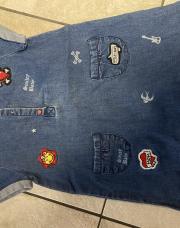Robe jeans écussons 