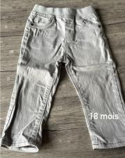 Pantalon gris 18 mois 