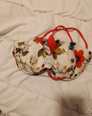 Maillot fleuri blanc