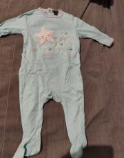 6mois - pyjama long bleu étoile 