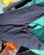 Leggings bleu à pois 24 mois 
