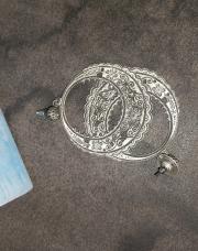 Boucles rond argent
