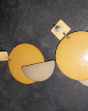 Boucles rond jaune