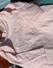 T-shirt à longues manches rose TAO 1 mois 