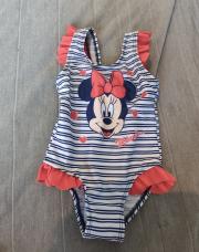 9mois - maillot de bain Minnie rayé 