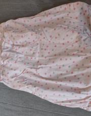9mois - combi sans manches rose à pois