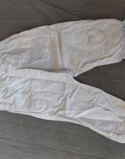 9mois - pantalon blanc léger coeur