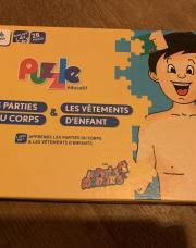 Puzzle éducatif corps vêtements 