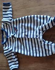 Pyjama rayé bleu/blanc taille 50