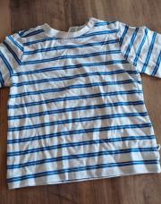 Blouse rayée bleu/blanc 86cm