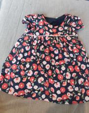 18mois - jolie robe fleurie bleu