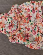 2ans - salopette short fleuri