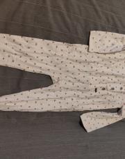2ans - pyjama long fleuri blanc